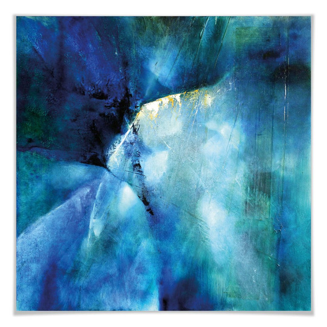 Poster Schmucker - Komposition in blau