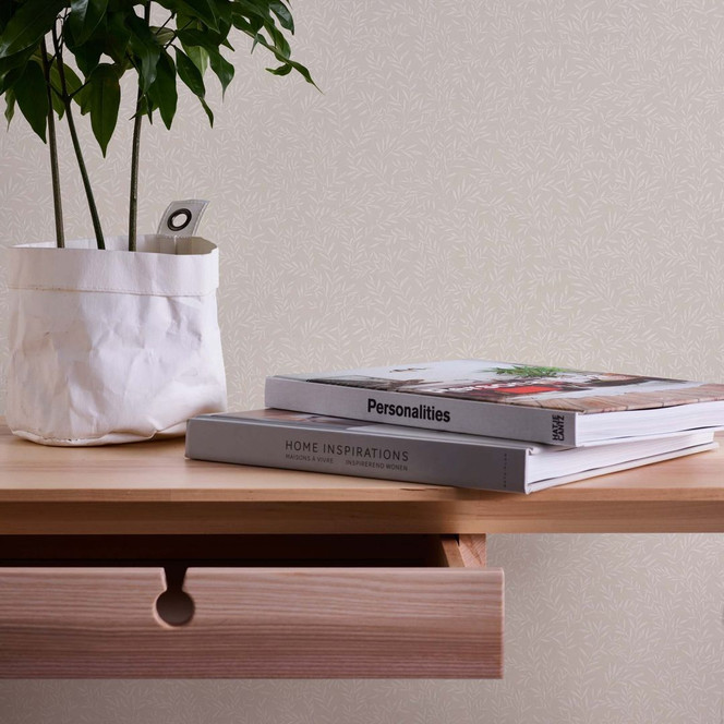 Tapete Floral beige weiss - Vliestapete Landhaus A.S. Création - matt und leicht strukturiert