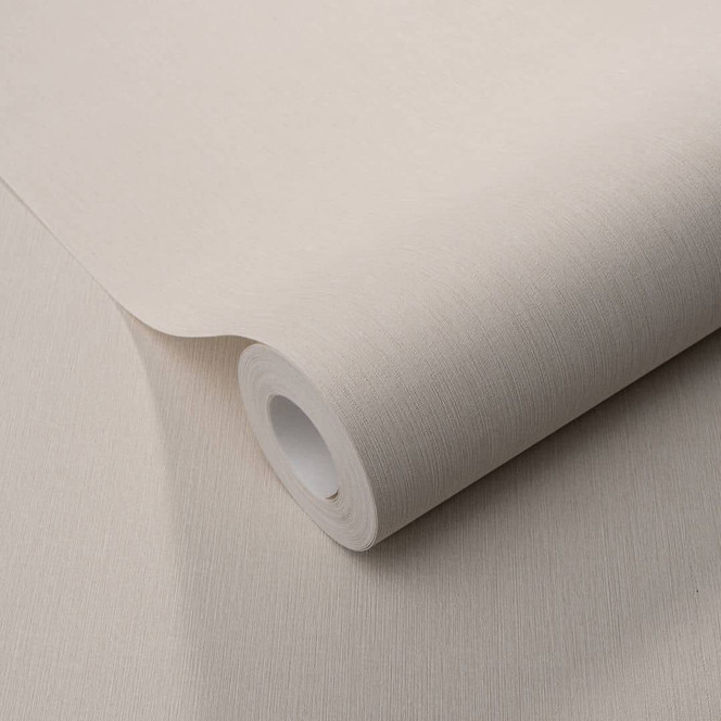 Vliestapete Unitapete mit feiner Längstruktur  in beige