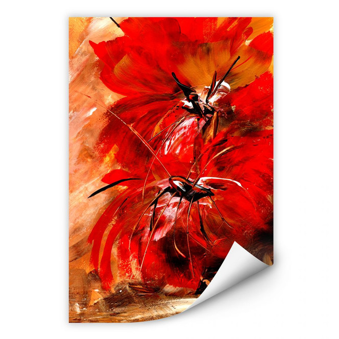 Wallprint Niksic - Feuerblumen