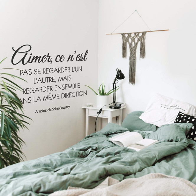 Wandtattoo Aimer, ce n'est pas se regarder