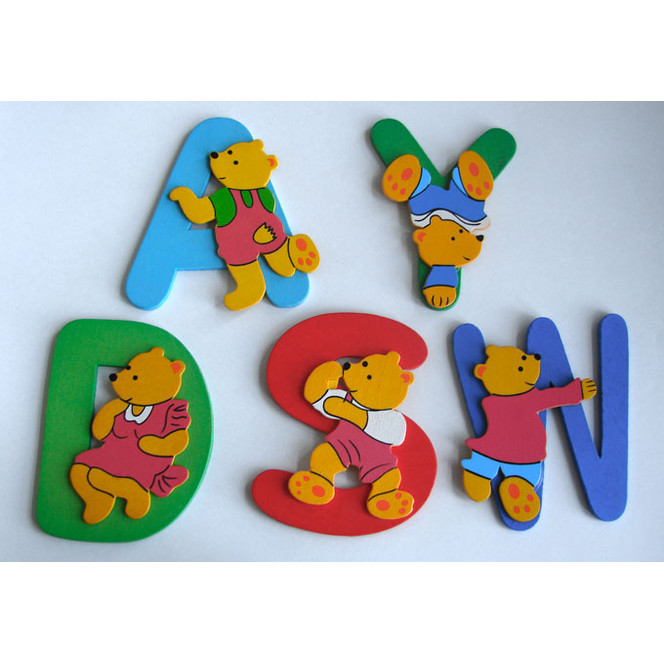 Kinderbuchstaben Bunte Bären