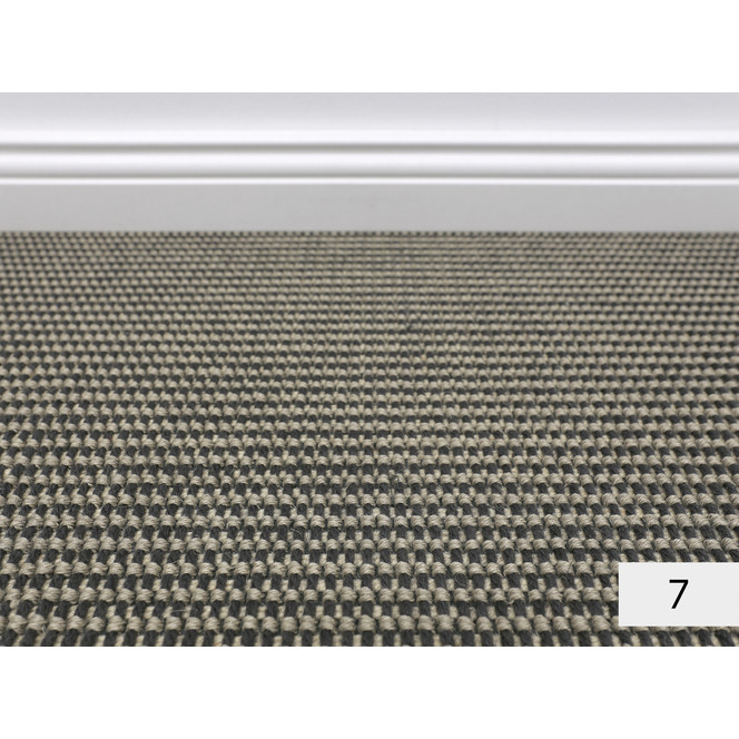 Flanders Schlingen Teppichboden Meterware in 7 Coal