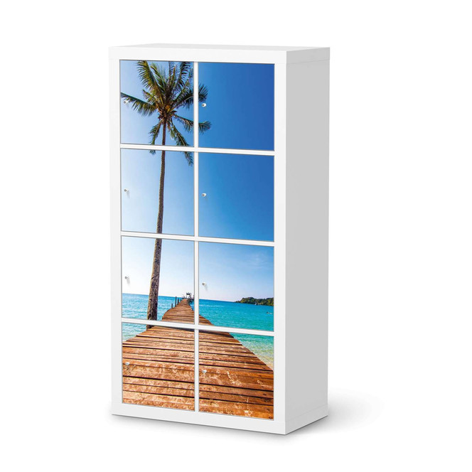 Klebefolie IKEA Expedit Regal 8 Türen - Caribbean- Bild 1