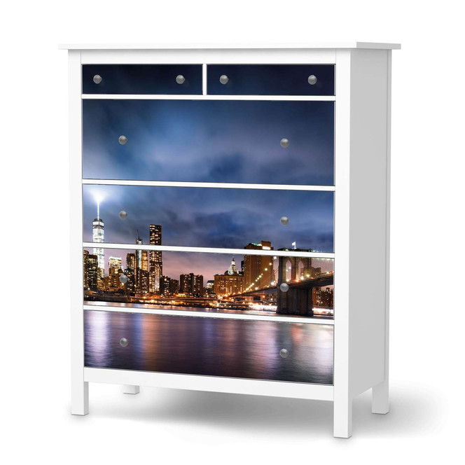 Klebefolie IKEA Hemnes Kommode 6 Schubladen - Brooklyn Bridge- Bild 1