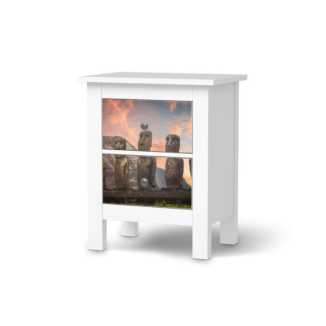Möbelfolie IKEA Hemnes Kommode 2 Schubladen - Easter Island- Bild 1