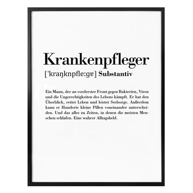 Poster Grammatik - Krankenpfleger