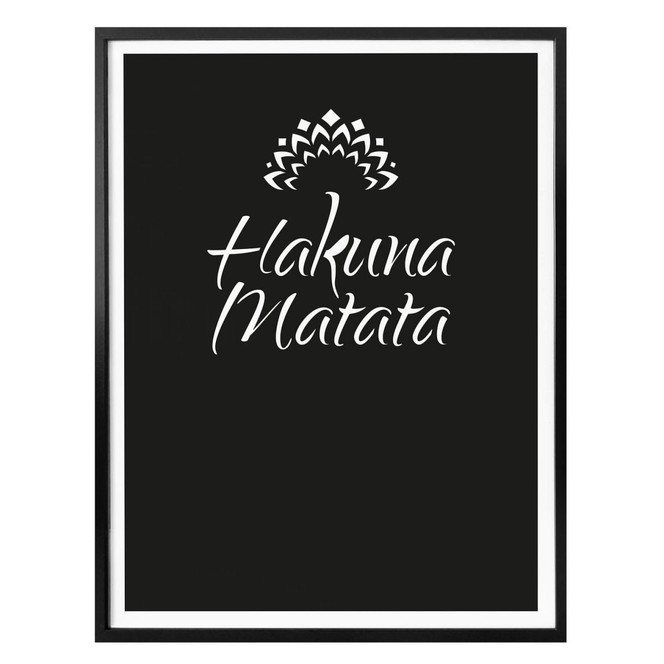 Poster - Hakuna Matata mit Blume