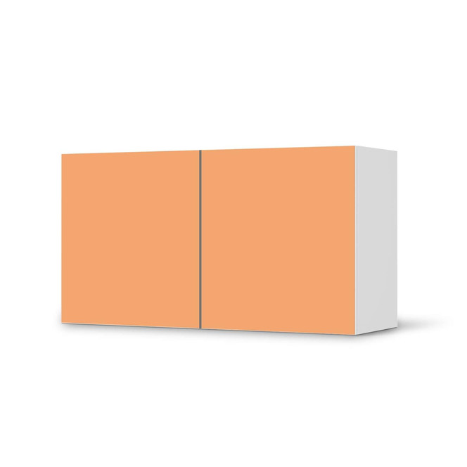Folie IKEA Besta Regal 2 Türen (quer) - Orange Light- Bild 1