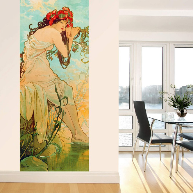 Fototapete Mucha – Jahreszeiten: Der Sommer