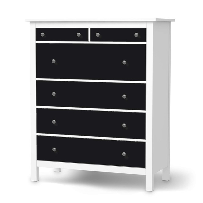 Klebefolie IKEA Hemnes Kommode 6 Schubladen - Schwarz- Bild 1