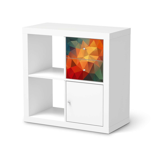 Möbelfolie IKEA IKEA Expedit Regal Schubladen - Polygon- Bild 1