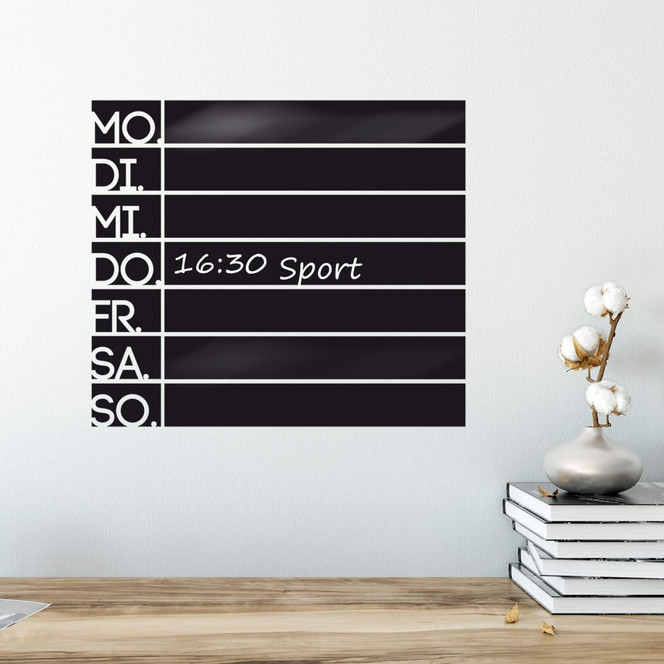 Tafelfolie Wochenplaner 2 - 44 x 38 cm