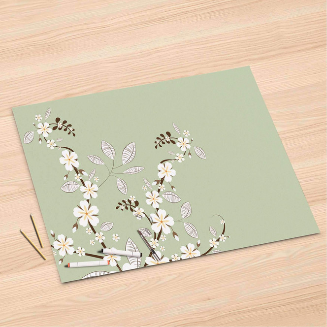 Folienbogen (120x80cm) - White Blossoms- Bild 1
