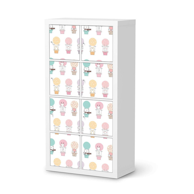 Klebefolie IKEA Expedit Regal 8 Türen - Flying Animals- Bild 1