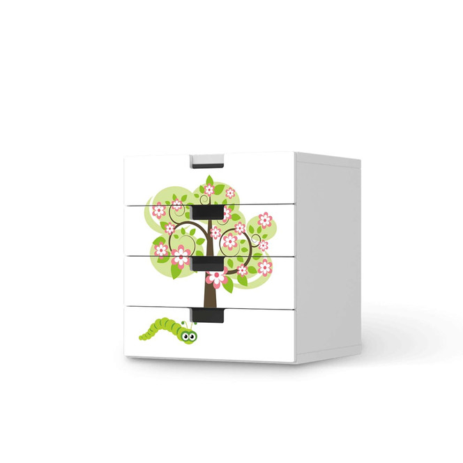 Klebefolie IKEA Stuva / Malad Kommode - 4 Schubladen - Blooming Tree- Bild 1