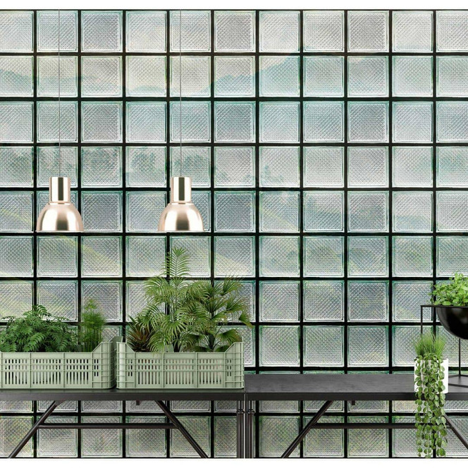 Livingwalls Fototapete Walls by Patel 3 Greenhouse 3 grün, grau, schwarz, weiss - Bild 1