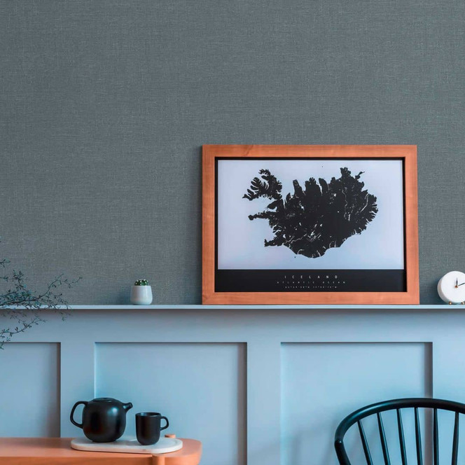 Moderne Strukturtapete in Anthrazit - Vliestapete mit feiner Textur für modernes Wohnen