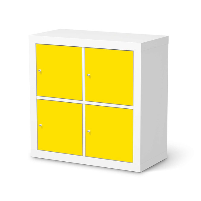 Möbelfolie IKEA Expedit Regal 4 Türen - Gelb Dark- Bild 1