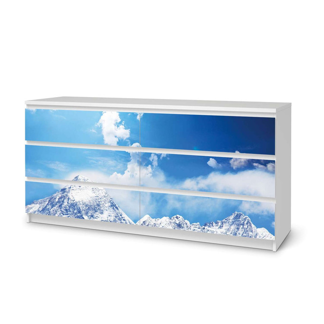 Möbelfolie IKEA Malm Kommode 6 Schubladen (breit) - Everest- Bild 1