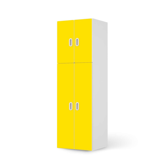 Möbelfolie IKEA Stuva / Fritids - 2 grosse und 2 kleine Türen - Gelb Dark- Bild 1