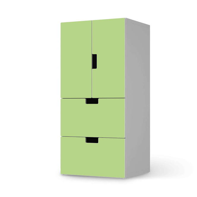 Möbelfolie IKEA Stuva / Malad - 2 Schubladen und 2 kleine Türen - Hellgrün Light- Bild 1
