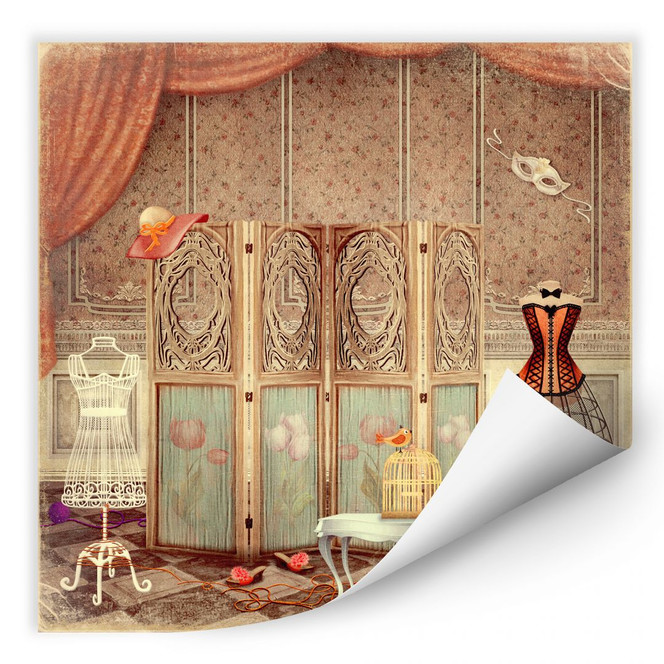 Wallprint Ankleidezimmer einer Prinzessin