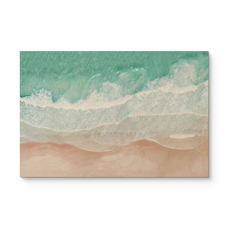 Holzbild Sanfte Wellen am Strand - Sisi & Seb - WA472111