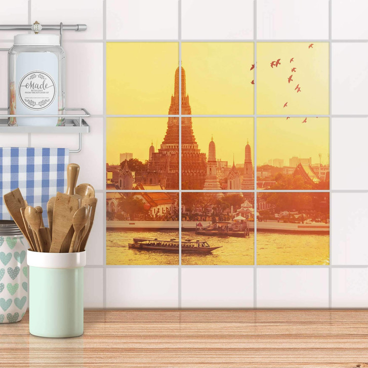 Klebefliesen - Bangkok Sunset - 9er Set - CR107766