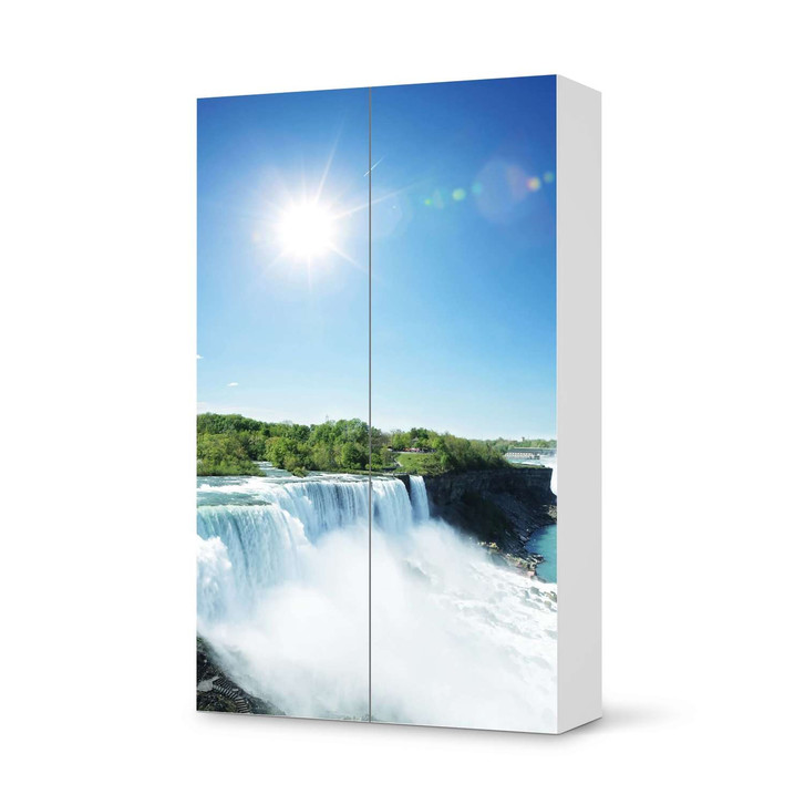 Klebefolie IKEA Besta Schrank 2 Türen (hoch) - Niagara Falls - CR109299