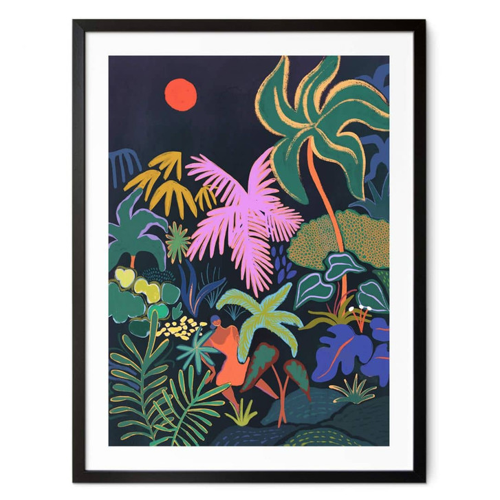 Poster Dschungel - Arty Guava - Exotik im Dunkeln der Nacht - WA406775