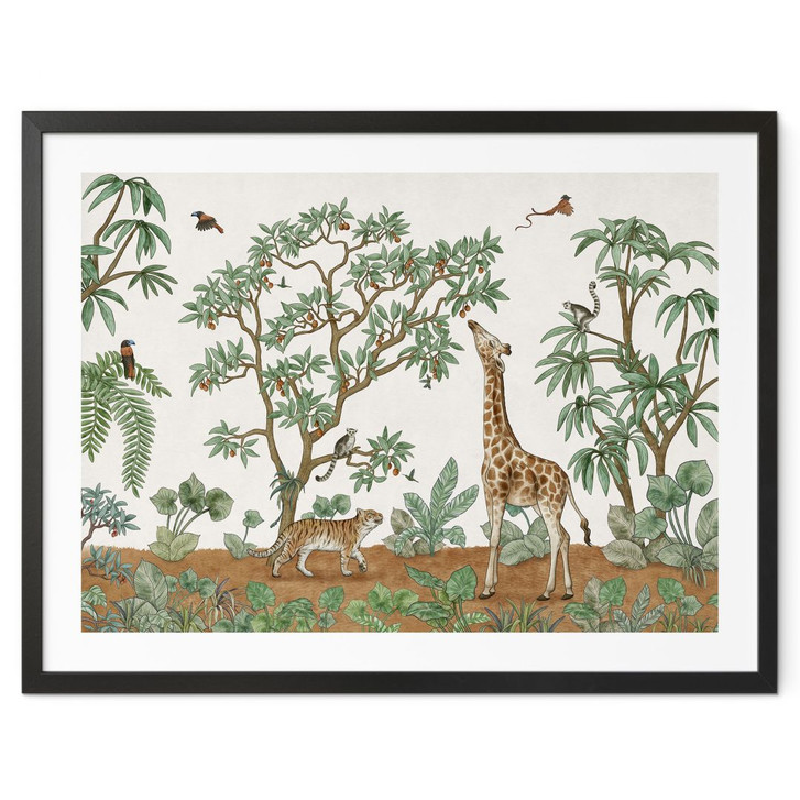 Kinderposter mit Tier-Motiv | Wimmelbild Dschungeltiere - Kikki Belle - WA498735