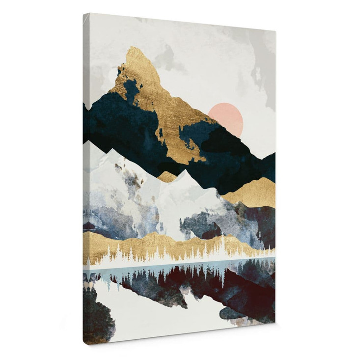 Leinwandbild Reflektion einer Winterlandschaft - SpaceFrog Designs - WA426812