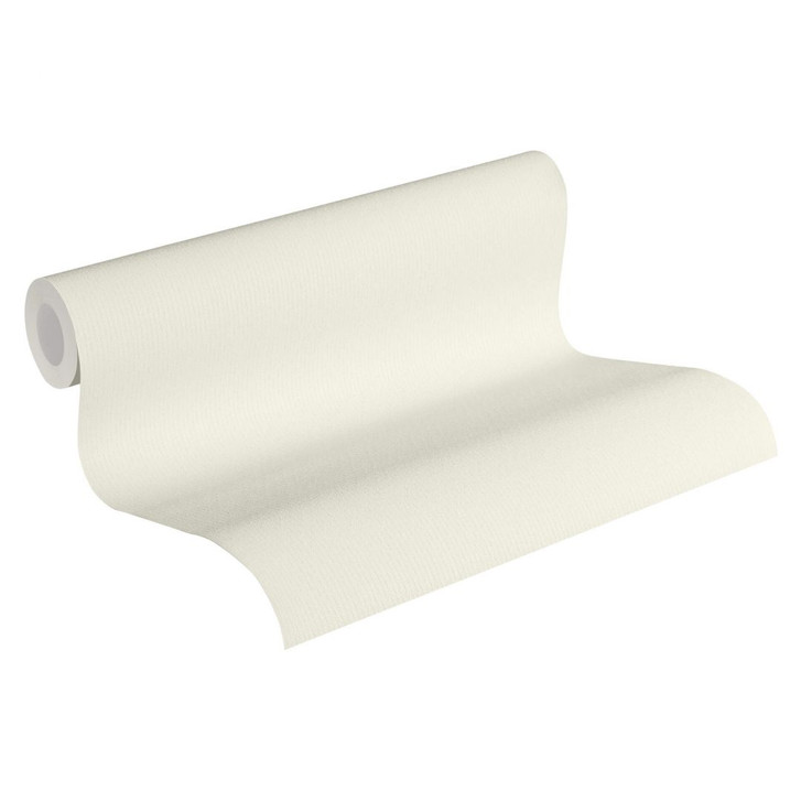 Livingwalls Vliestapete Jette 5 Uni creme, weiss - WA292110