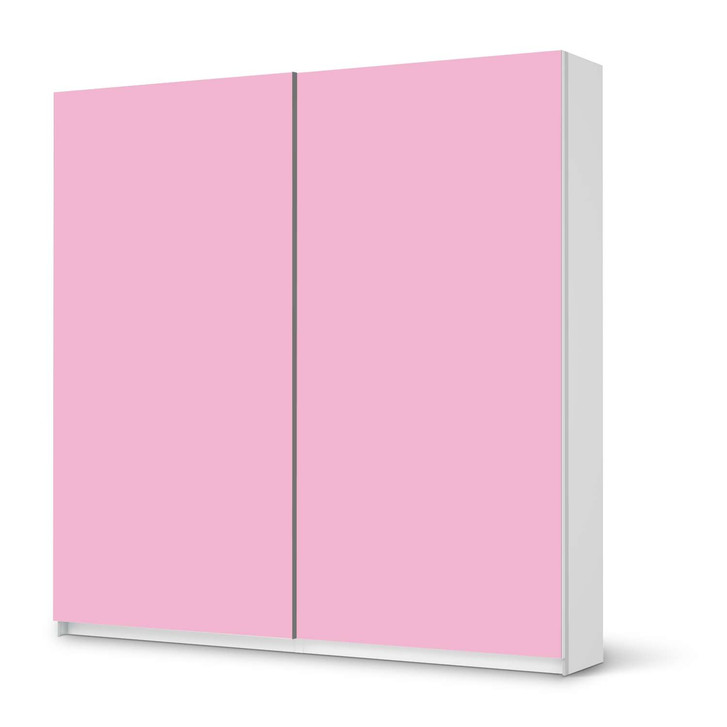 Möbel Klebefolie IKEA Pax Schrank 201cm Höhe - Schiebetür - Pink Light - CR113892