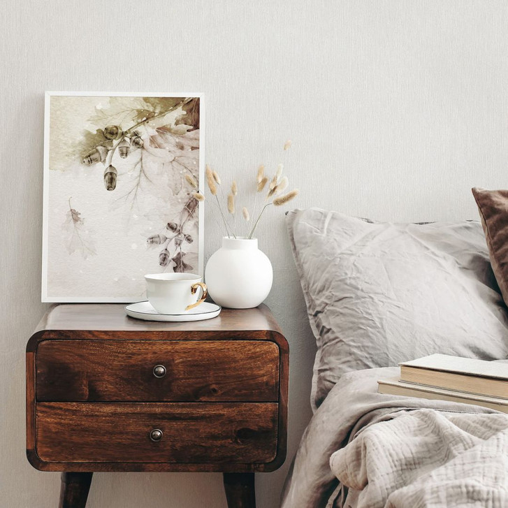 Vliestapete in Textiloptik mit strukturierter Oberfläche weiss, grau Uni - WA445403