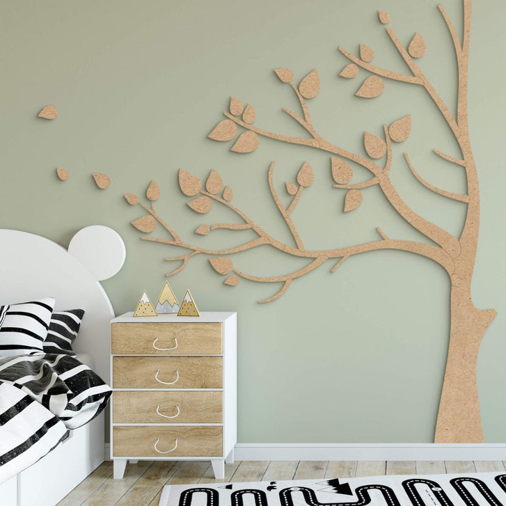 Wanddeko XXL Baum - MDF Natur - WA383476