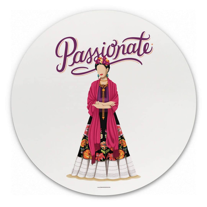Alu-Dibond Tohmé - Frida Kahlo - Rund - WA330910