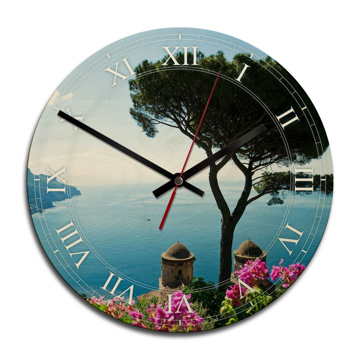 Holz-Wanduhr - Blick auf die Amalfiküste - WA233389