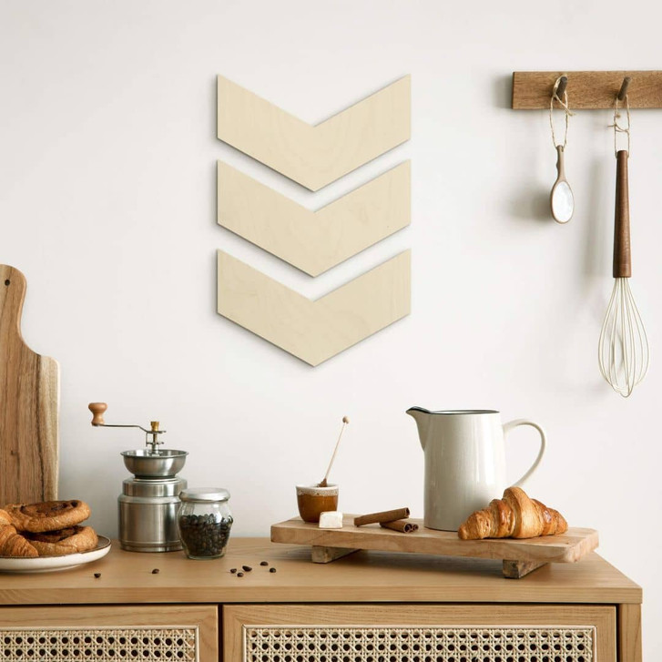 Holzkunst Pappel - Richtungspfeil (3er Set) - WA253614