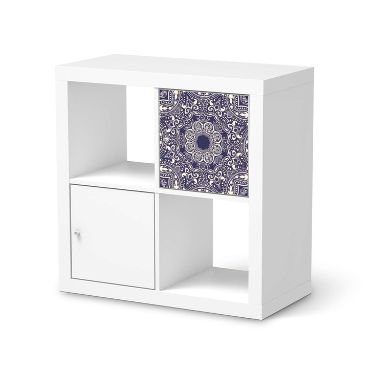 Möbelfolie IKEA Kallax Regal 1 Türe - Blue Mandala - CR118255