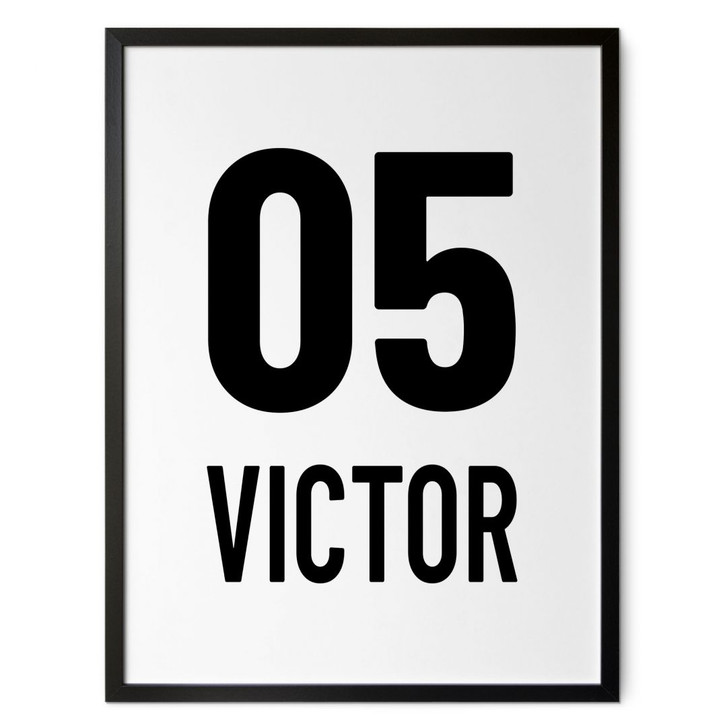 Personalisierbares Poster Rückennummer - WA486963