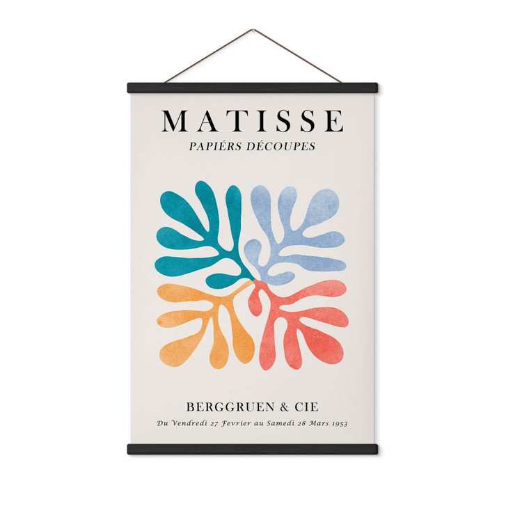 Stoffbild Plakat Papiers Découpés im Matisse-Stil - Costa - WA500080