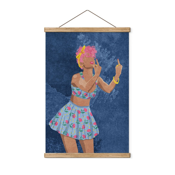 Stoffbild Rockabilly Girl: Not your girl | Feminismus - Oltmanns - WA451845