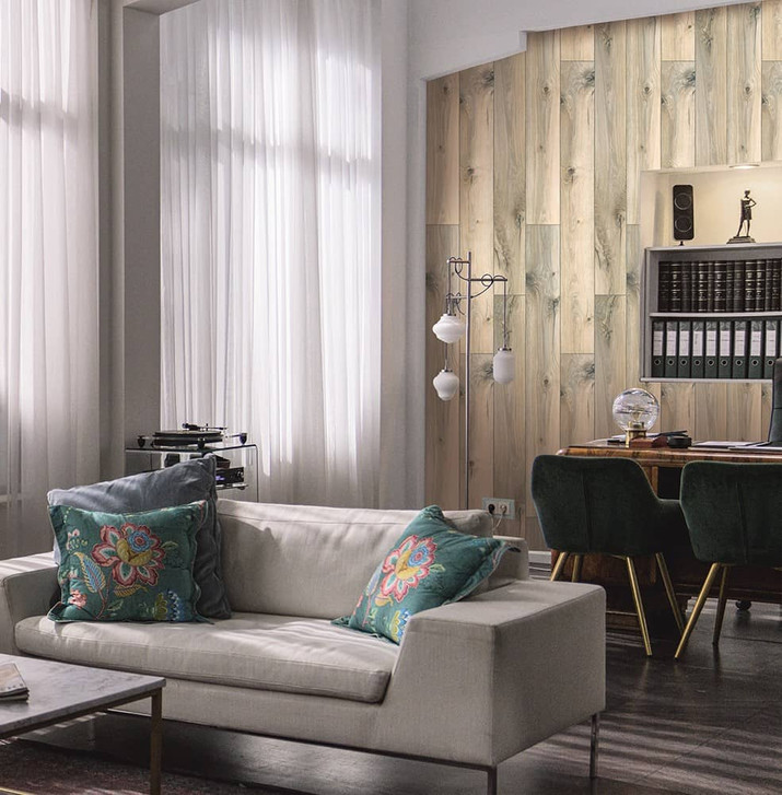 Vliestapete Braun Holzoptik für Wohnzimmer Schlafzimmer Büro marburg Tapete - WA450643