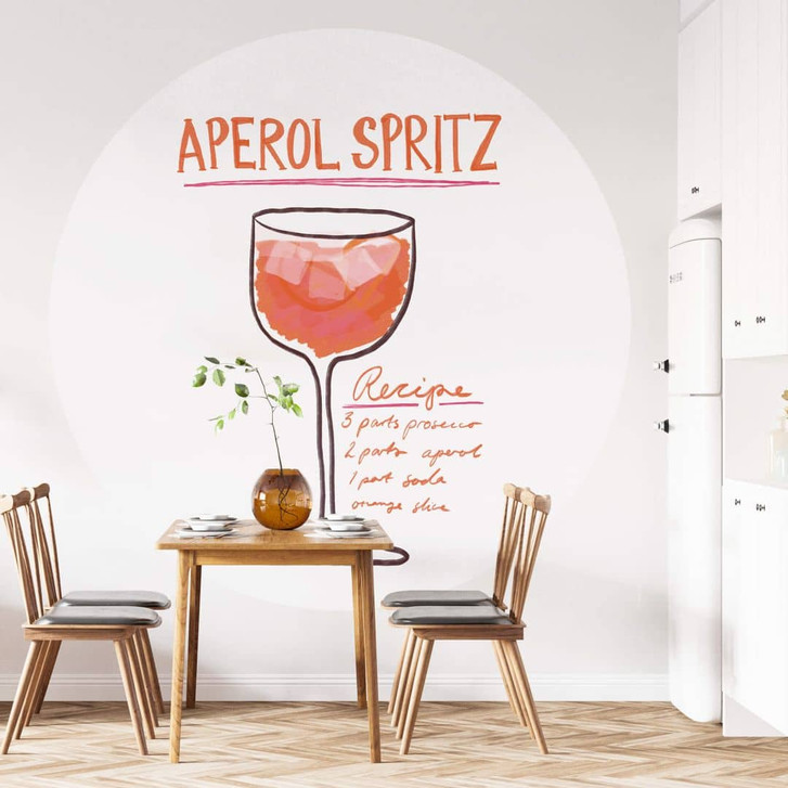 Fototapete für die Küche - Fritsch - Aperol Spritz - Rund - Selbstklebend/Vlies - WA467438