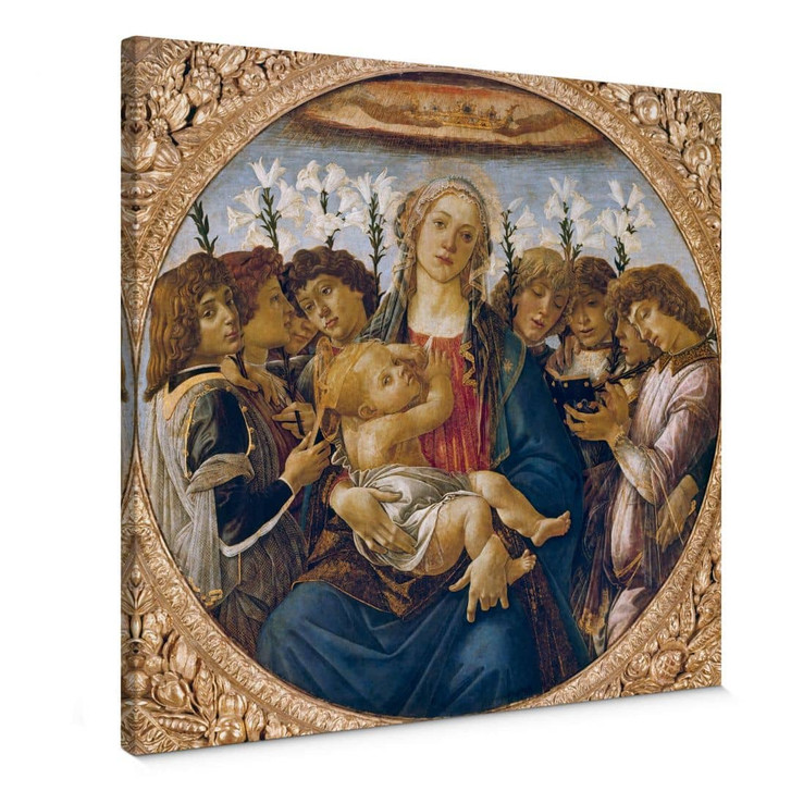 Leinwandbild Botticelli - Maria mit dem Kind und singenden Engeln - WA359458