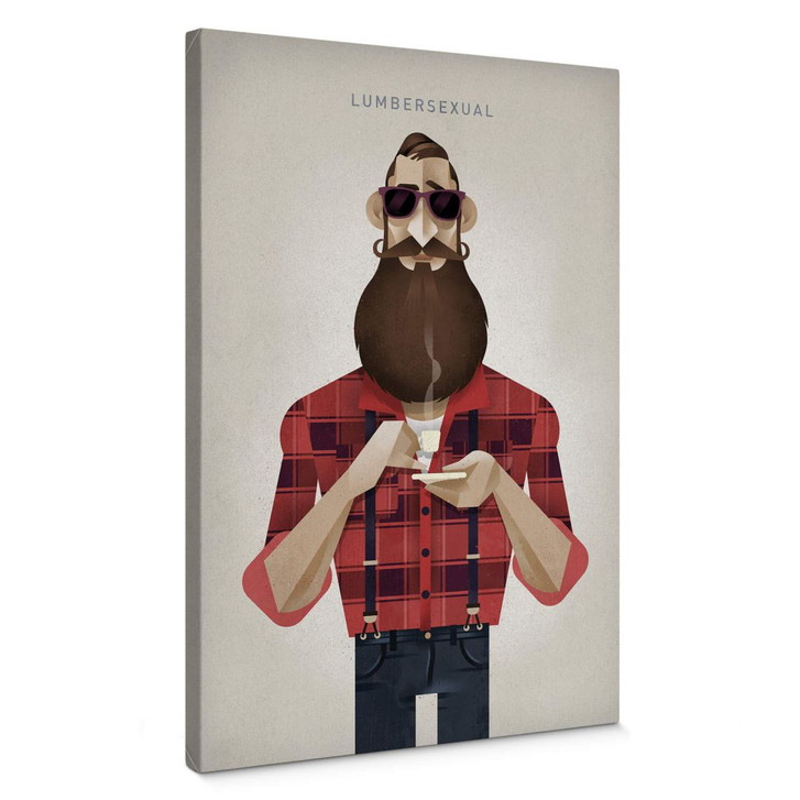 Leinwandbild Braun - Lumbersexual - WA359594