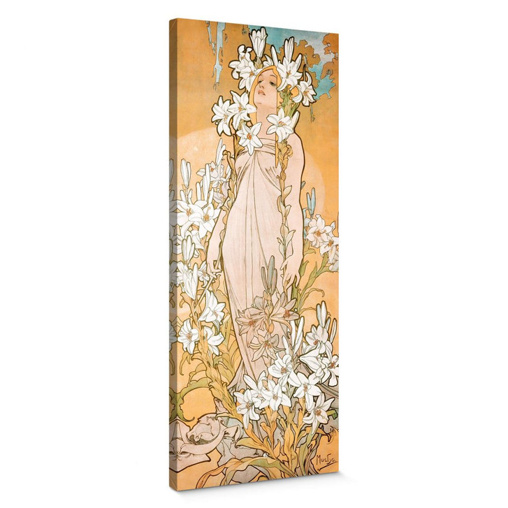 Leinwandbild Mucha - Die Lilie - WA370723