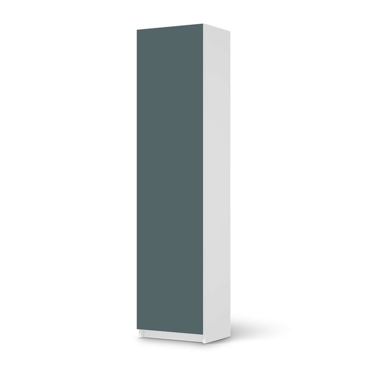 Möbelfolie IKEA Pax Schrank 201cm Höhe - 1 Tür - Blaugrau Light - CR116702